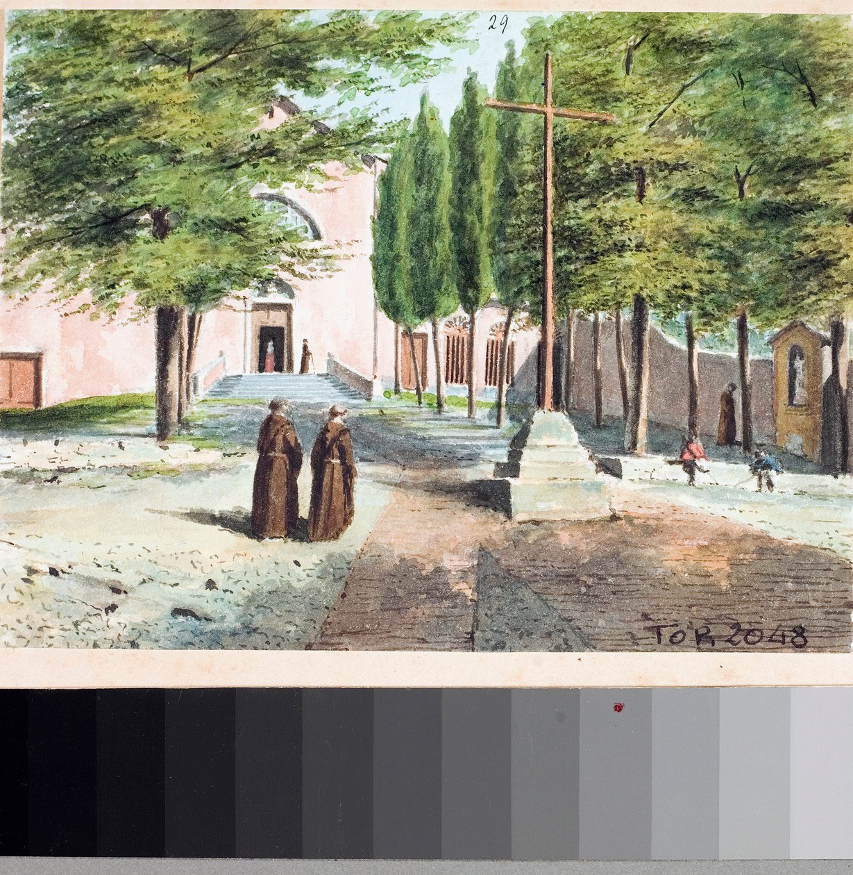 Ansicht der Kapuzinerkirche, Genua von Luigi Garibbo