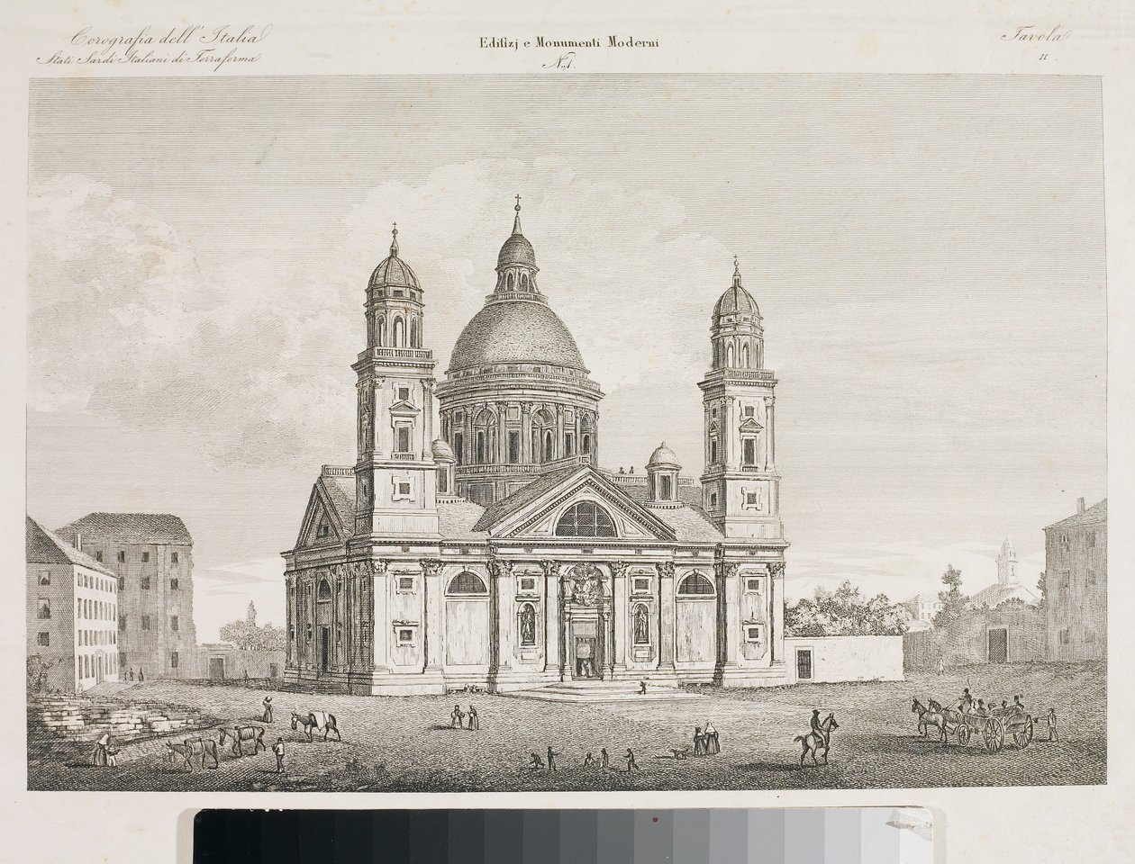 Ansicht der Basilika Santa Maria Assunta di Carignano in Genua von Luigi Garibbo