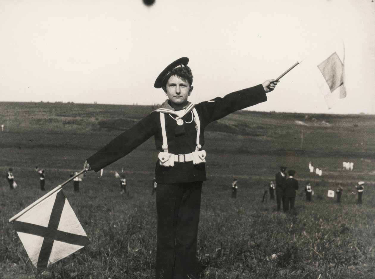 Balilla mit Signalen der Marine von Luigi Leoni