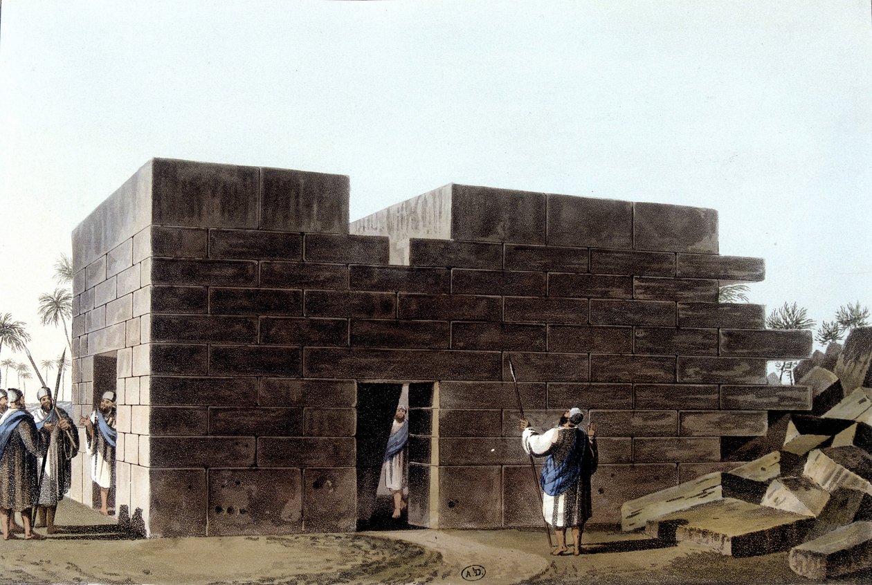 Tempel des Jupiter Ammon in Libyen. In „Ansicht der osmanischen Herrschaft in Europa, Asien und anderen Mittelmeerinseln“. Nach einer Originalzeichnung von Luigi Mayer, London von Luigi Mayer