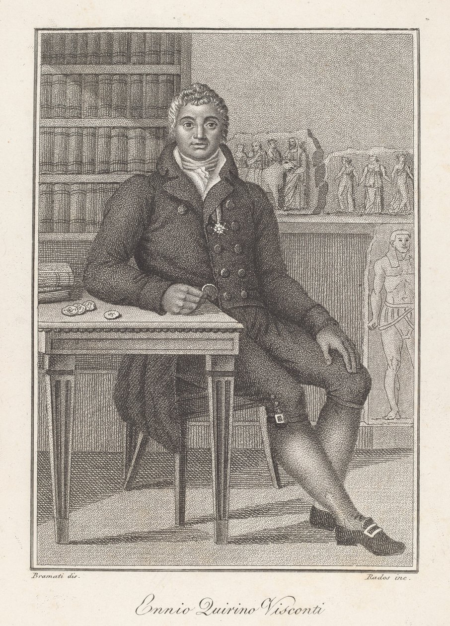 Ennio Quirino Visconti von Luigi Rados, after Luigi Bramati or Antonio Bramati