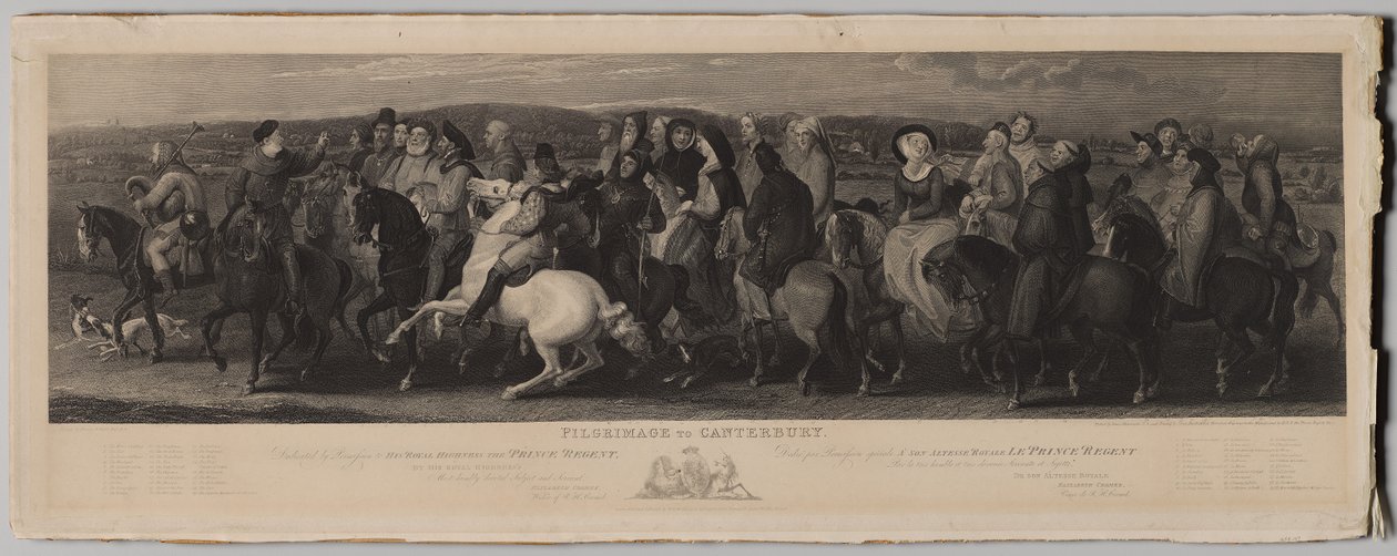 Pilgerreise nach Canterbury von Luigi Schiavonetti