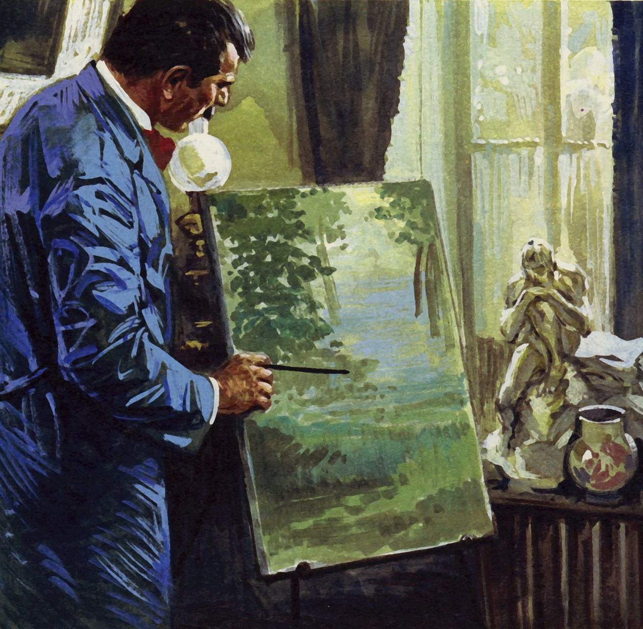 Inspiriert von den Impressionisten wurde Gauguin ein Amateurmaler von Luis Arcas Brauner