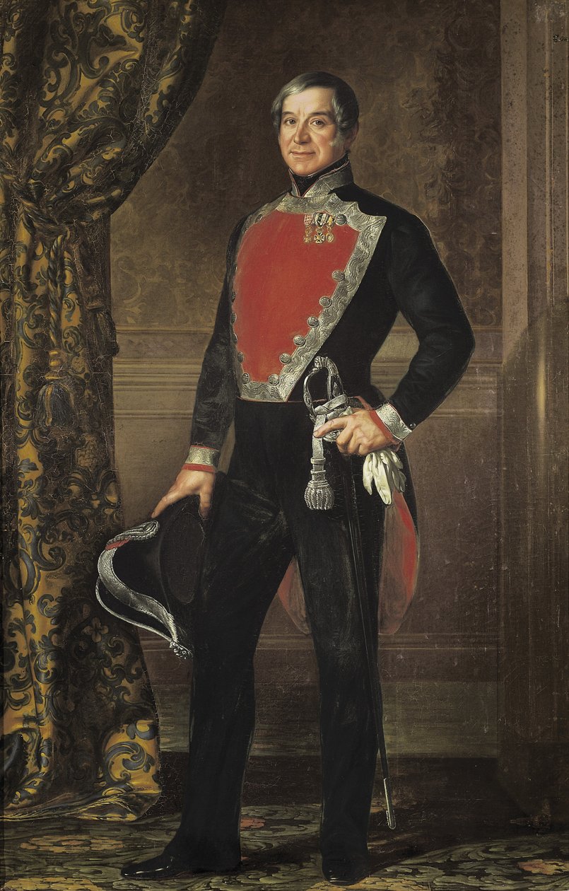 Porträt von Don Francisco Ignacio de Montserrat von Luis Lopez Piquer