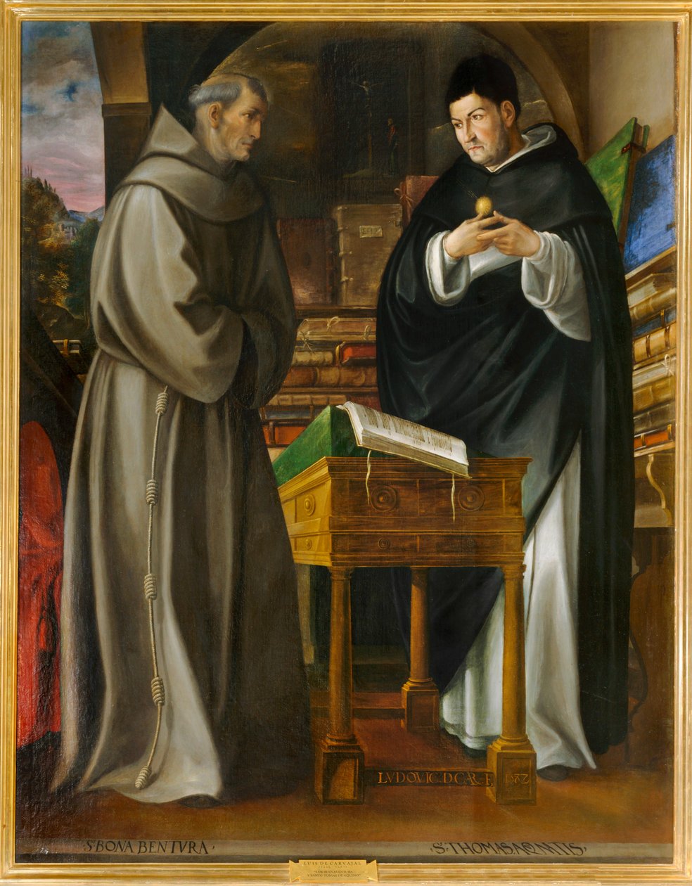Heiliger Bonaventura und Heiliger Thomas von Aquin von Luis de Carvajal