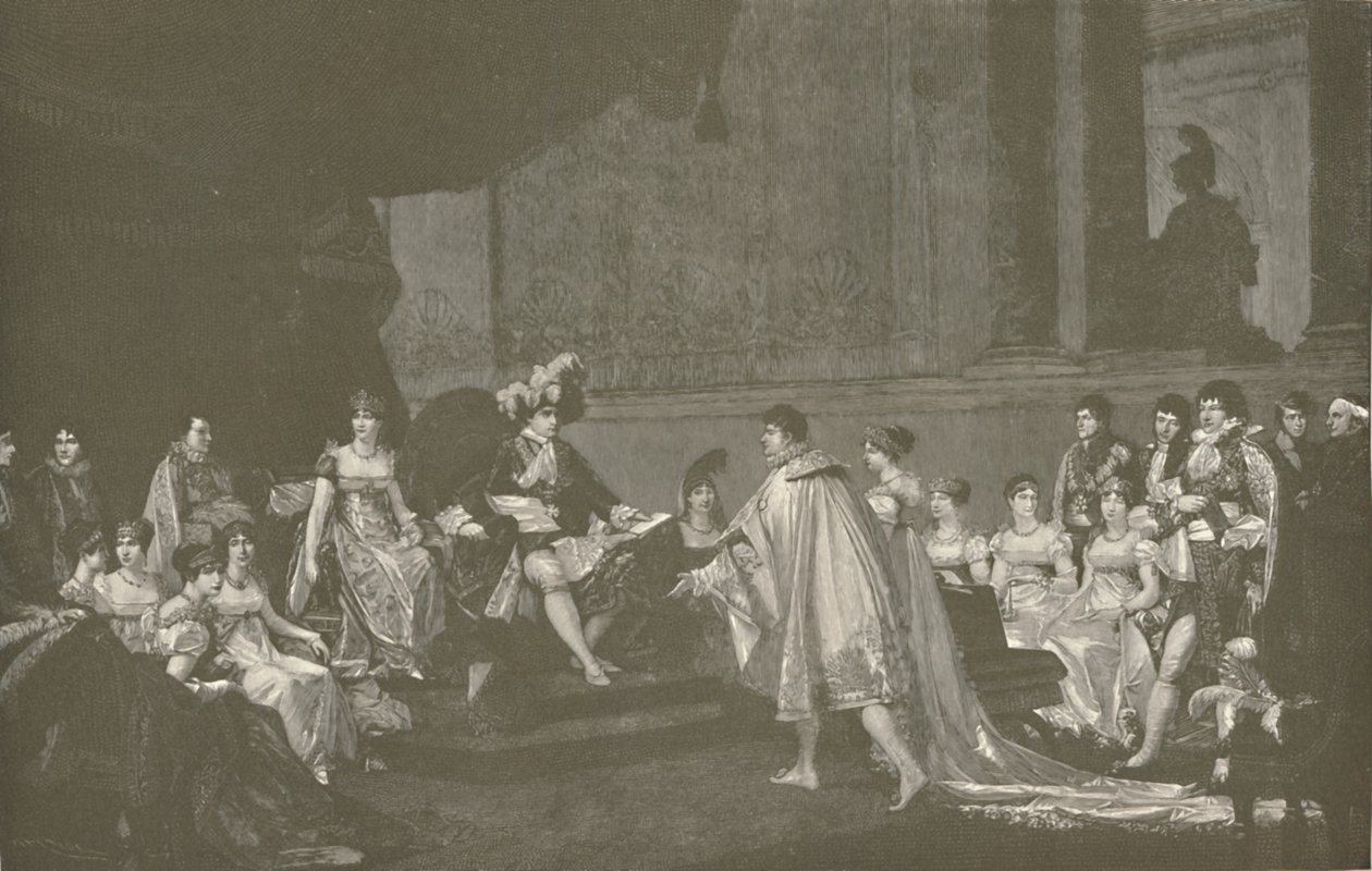 Hochzeit von Prinz Jerome Bonaparte und Prinzessin Frederica Catherine von Württemberg, 1807, 1896 von M. Haider