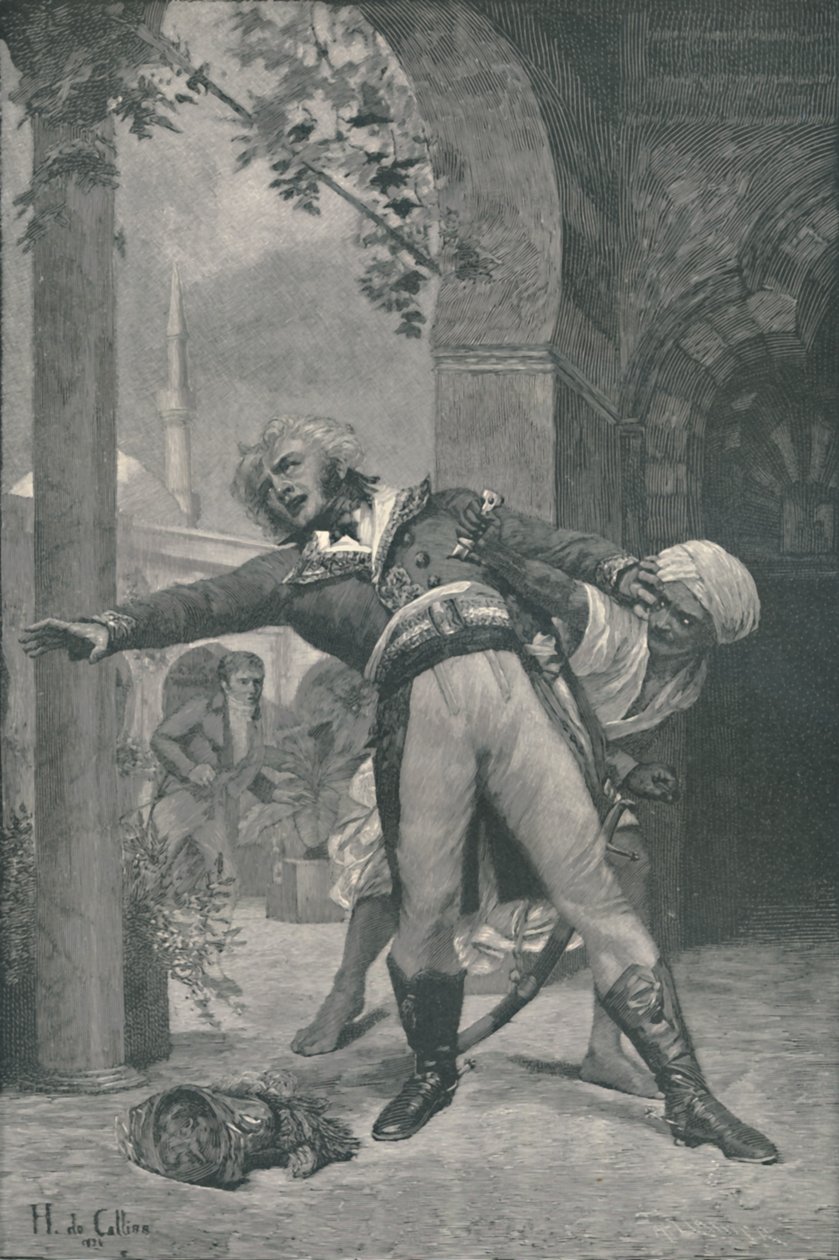 Die Ermordung von Kléber in Kairo, 14. Juni 1800, 1896 von Horace de Callias