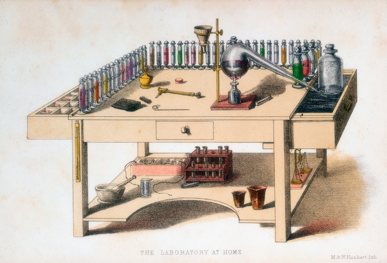Laborbank des Amateurchemikers von M and N Hanhart