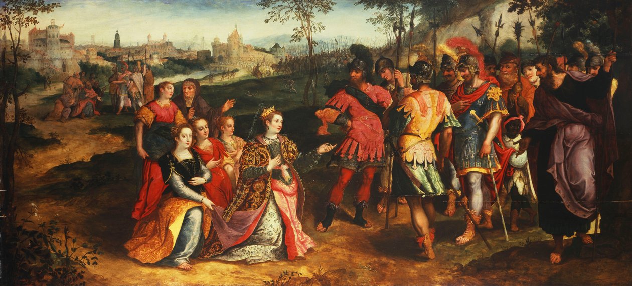 Coriolanus und Volumnia von Maarten de Vos