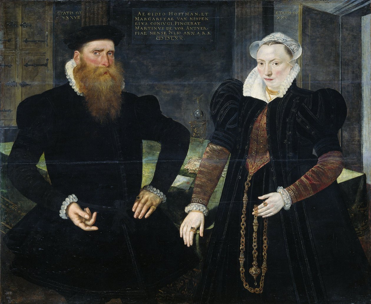 Porträt von Gillis Hooftman von Maarten de Vos