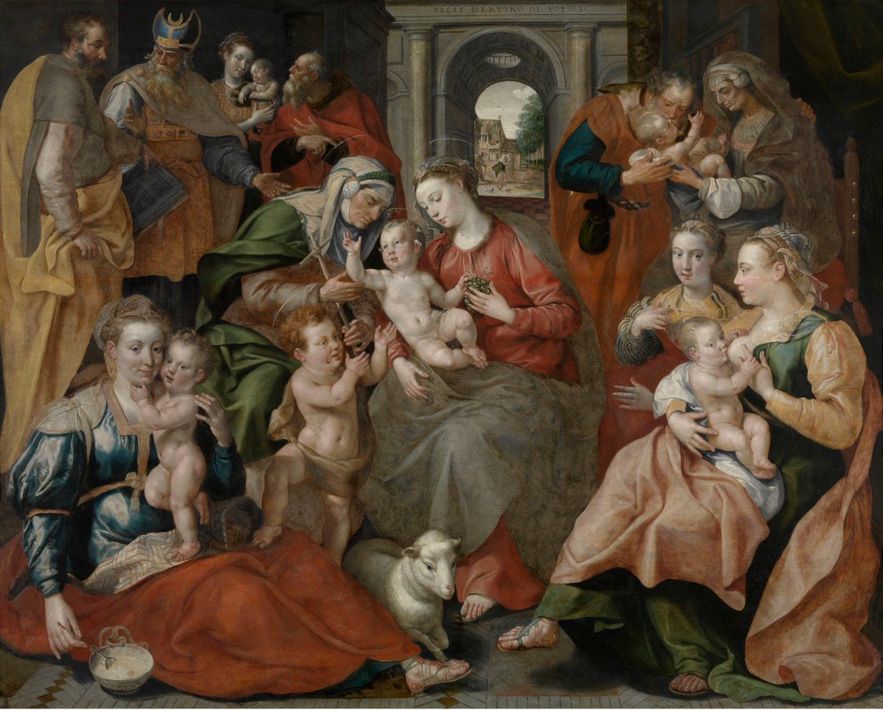 Die Familie der Heiligen Anna von Maarten de Vos