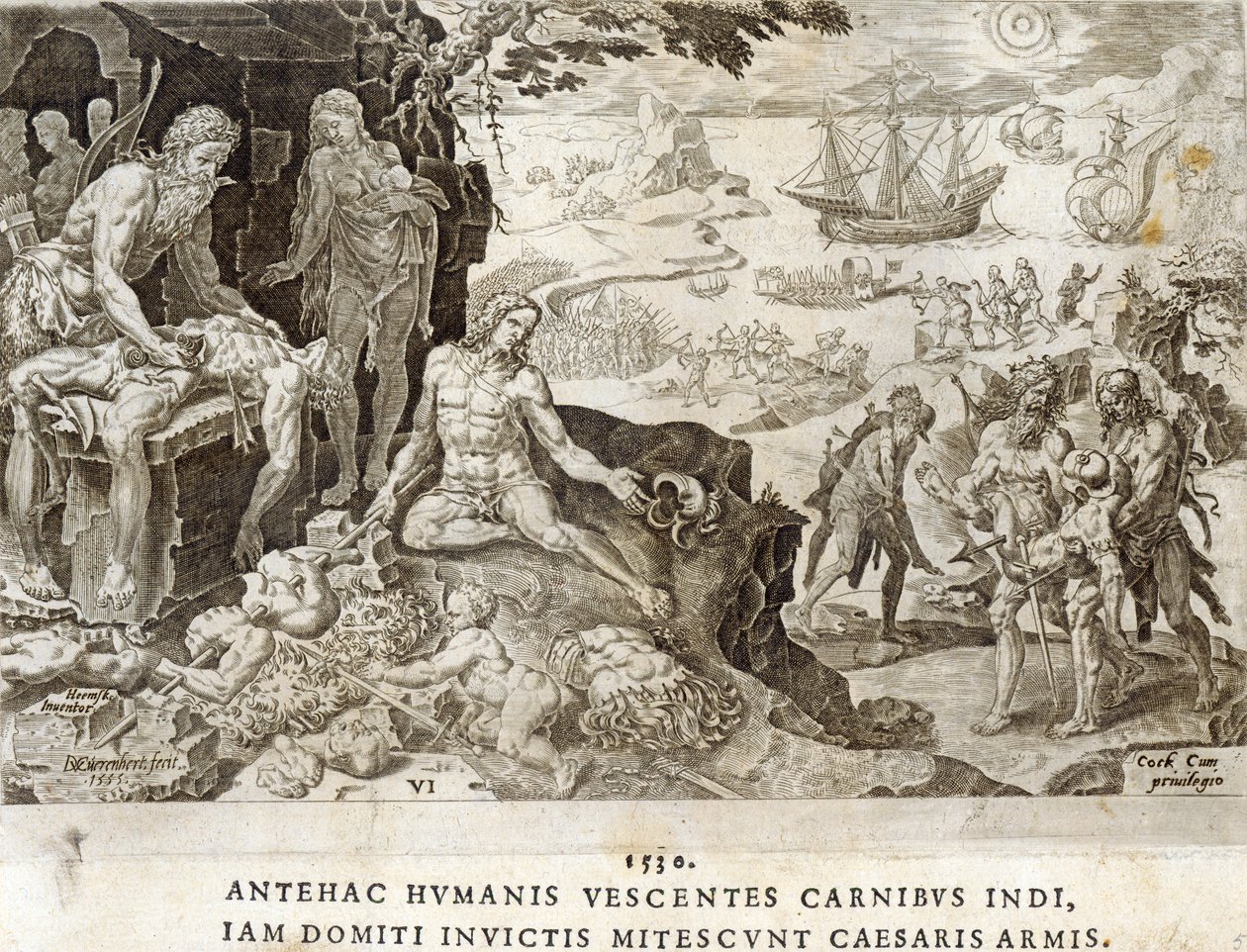 Schlachtfeld in der Neuen Welt im Jahr 1530, Platte 6 aus 