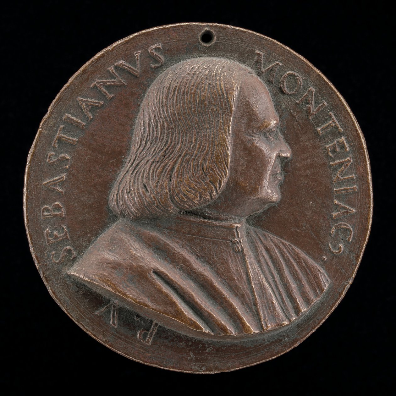 Sebastiano Montagnacco, gestorben 1540, venezianischer Patrizier [Vorderseite], 1520-1530 von Maffeo Olivieri