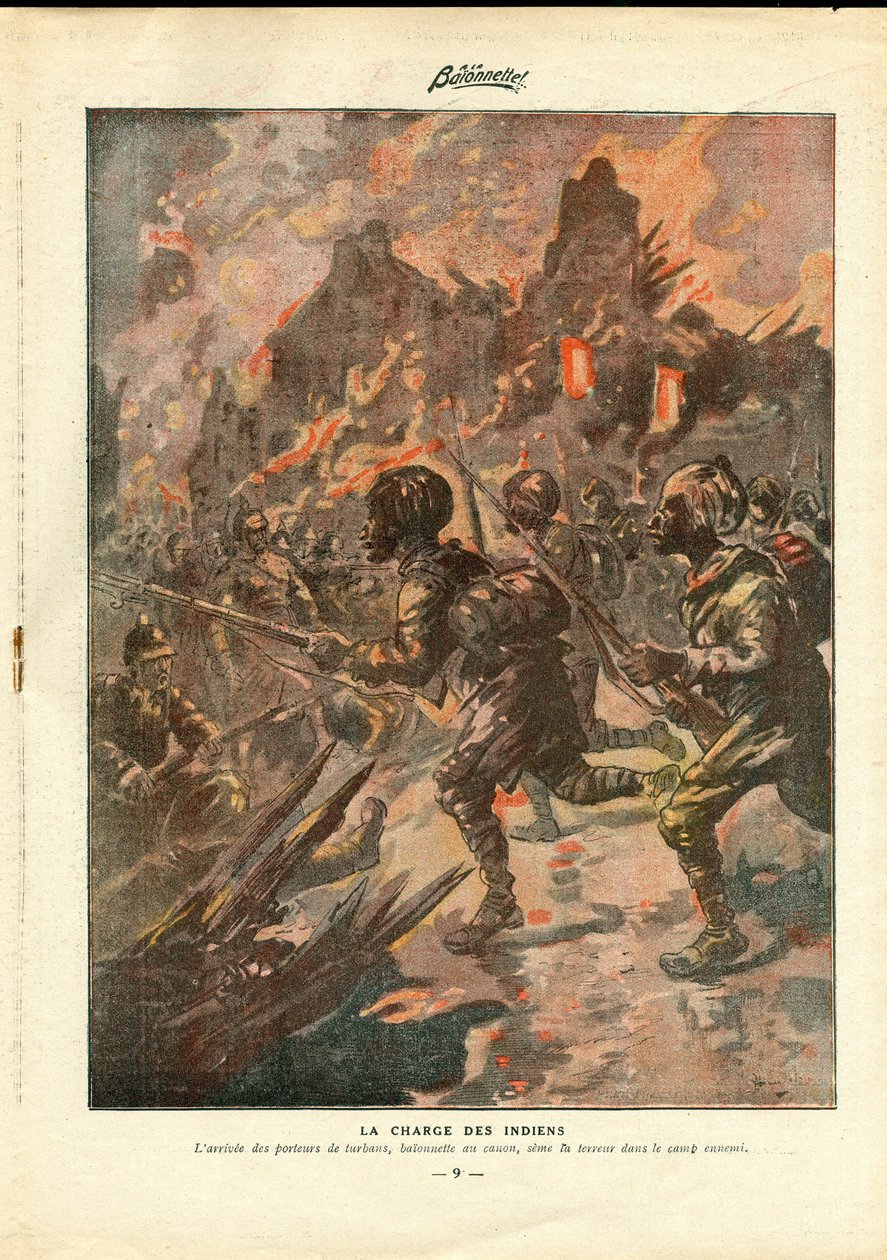 La Baionnette, Satirisch in Farben von Henri Maigrot