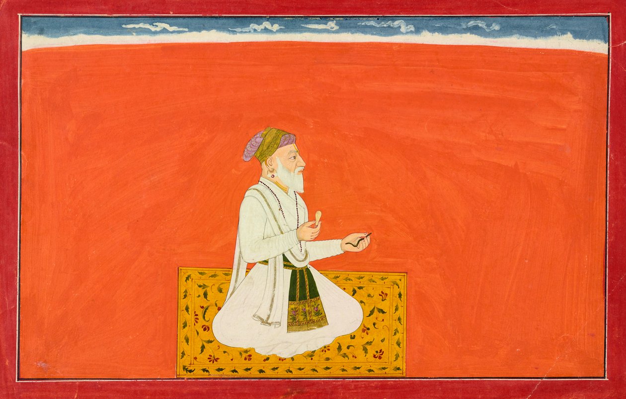 Der Weise-Arzt Dhanvantari, Blatt aus der sechsten Bhagavata Purana Serie von Manaku