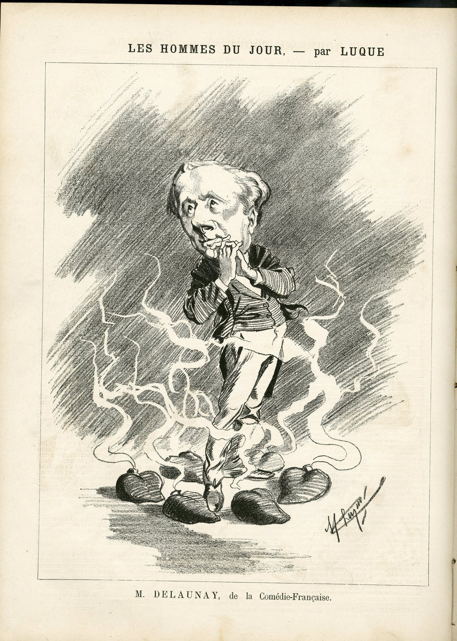 Illustration von Manuel Luque für das Cover von La Caricature (1880) von Manuel Luque