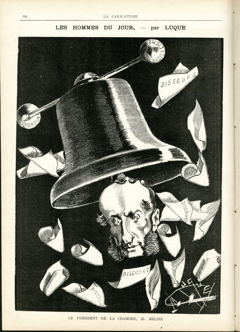 Illustration von Manuel Luque (1854-1919) in La Caricature (1880) von Manuel Luque
