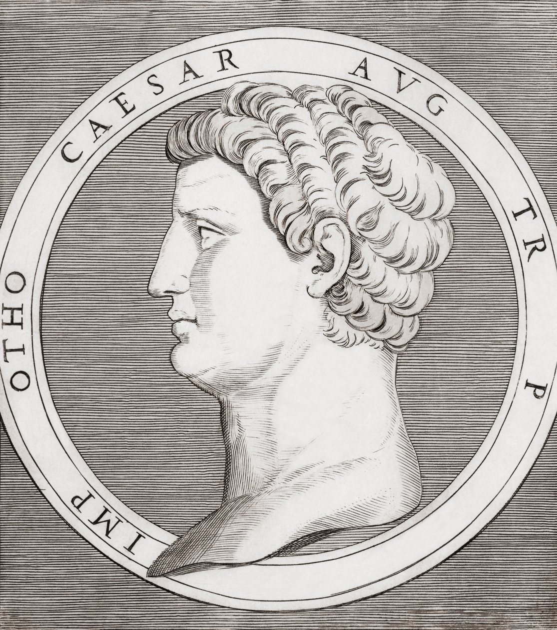 Otho, Römischer Kaiser von Marcantonio (after) Raimondi
