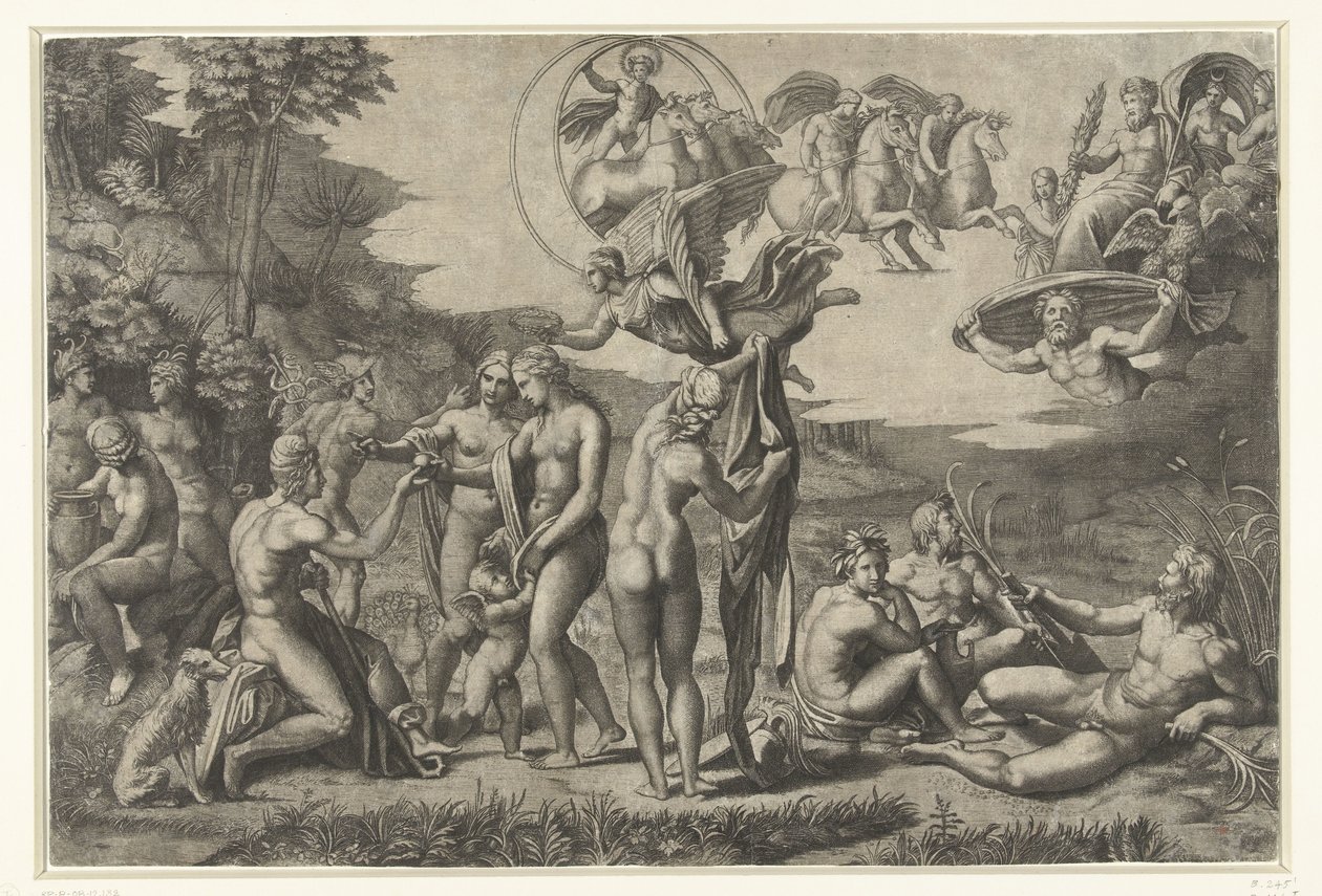 Das Urteil des Paris von Marcantonio Raimondi