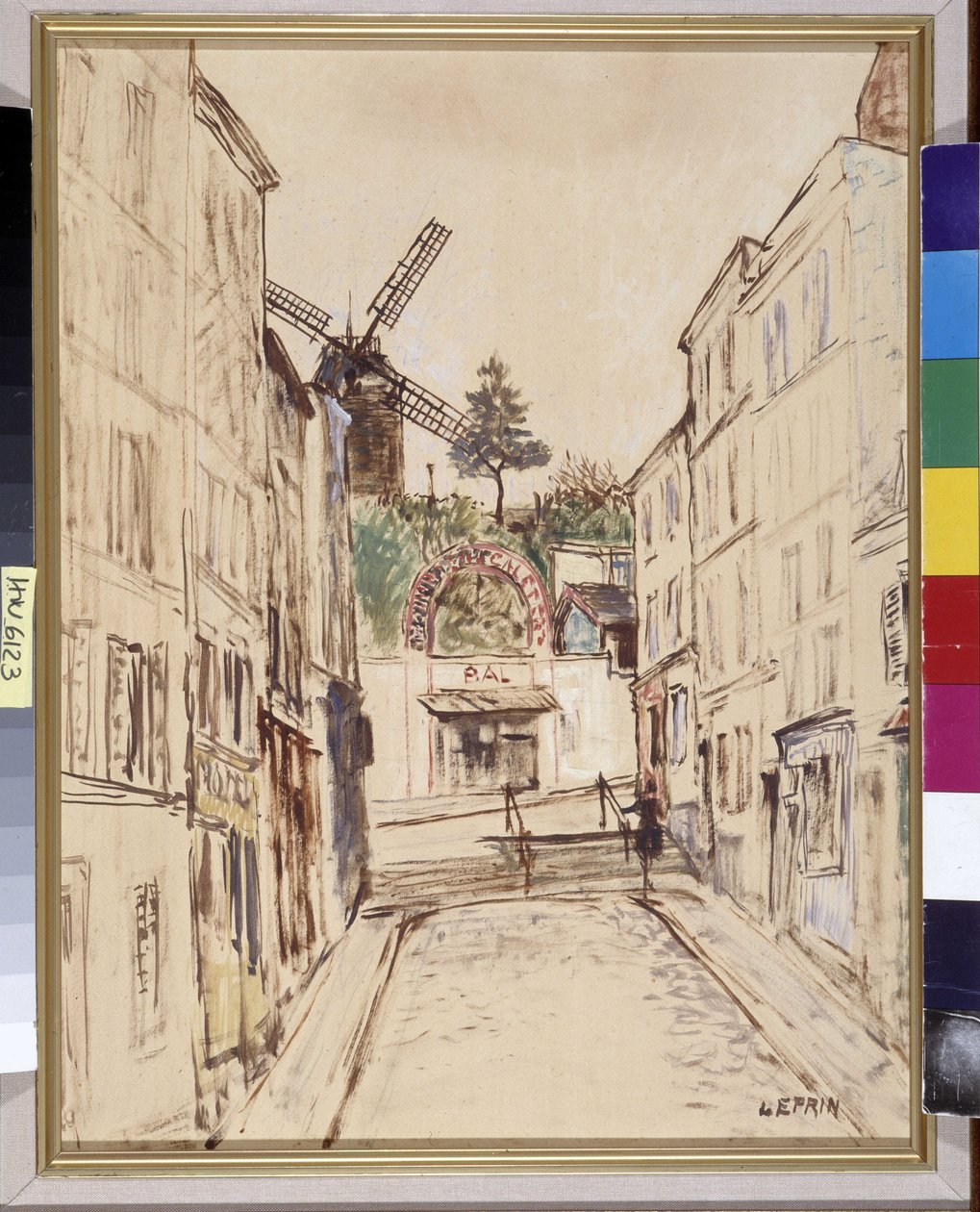 Le Moulin de la Galette: Ansicht des berühmten Kabaretts von Montmartre von Marcel Leprin