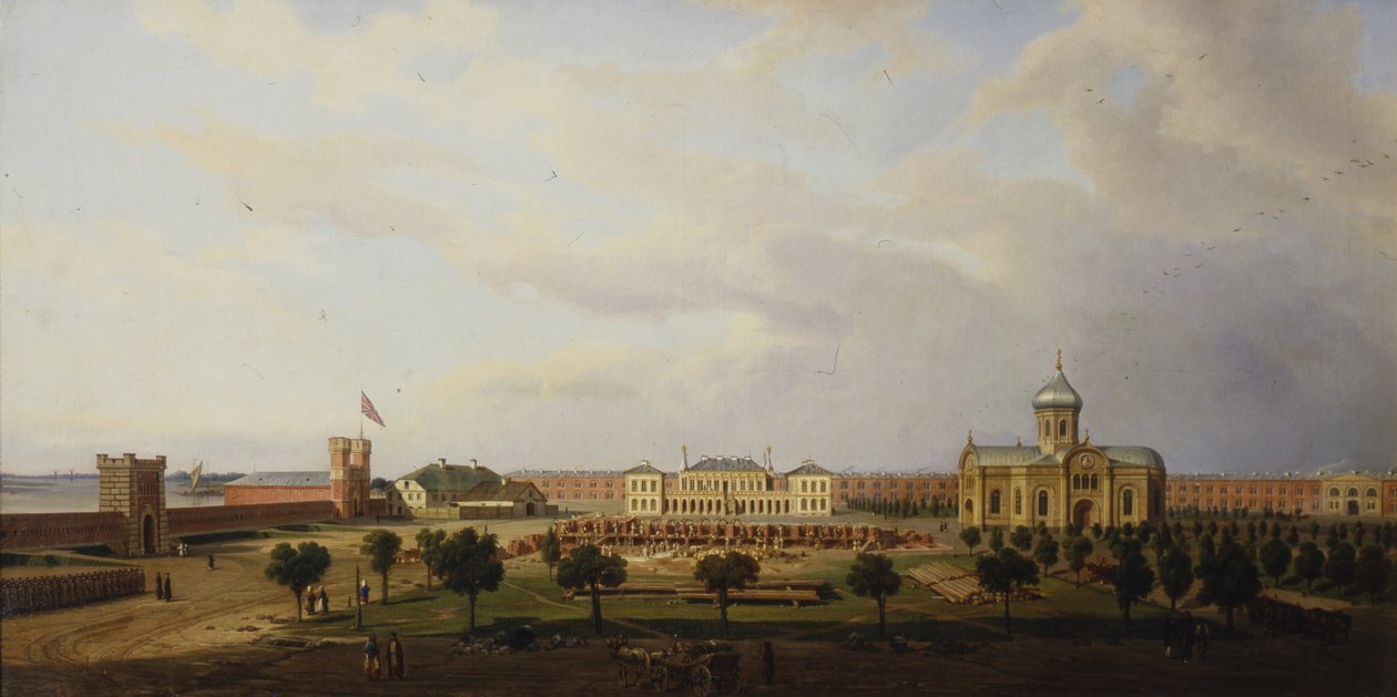 Innenansicht der Festung Iwangorod, 1846 von Marcin Zaleski