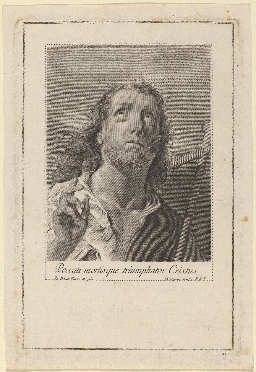 Peccati Mortisque Triumphor Christus von Marco Alvise Pitteri after Giovanni Battista Piazzetta