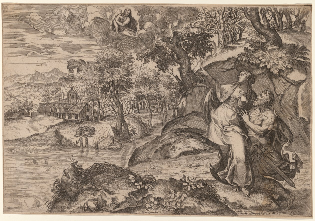 Augustus und die Tiburtinische Sibylle von Marco Angolo del Moro