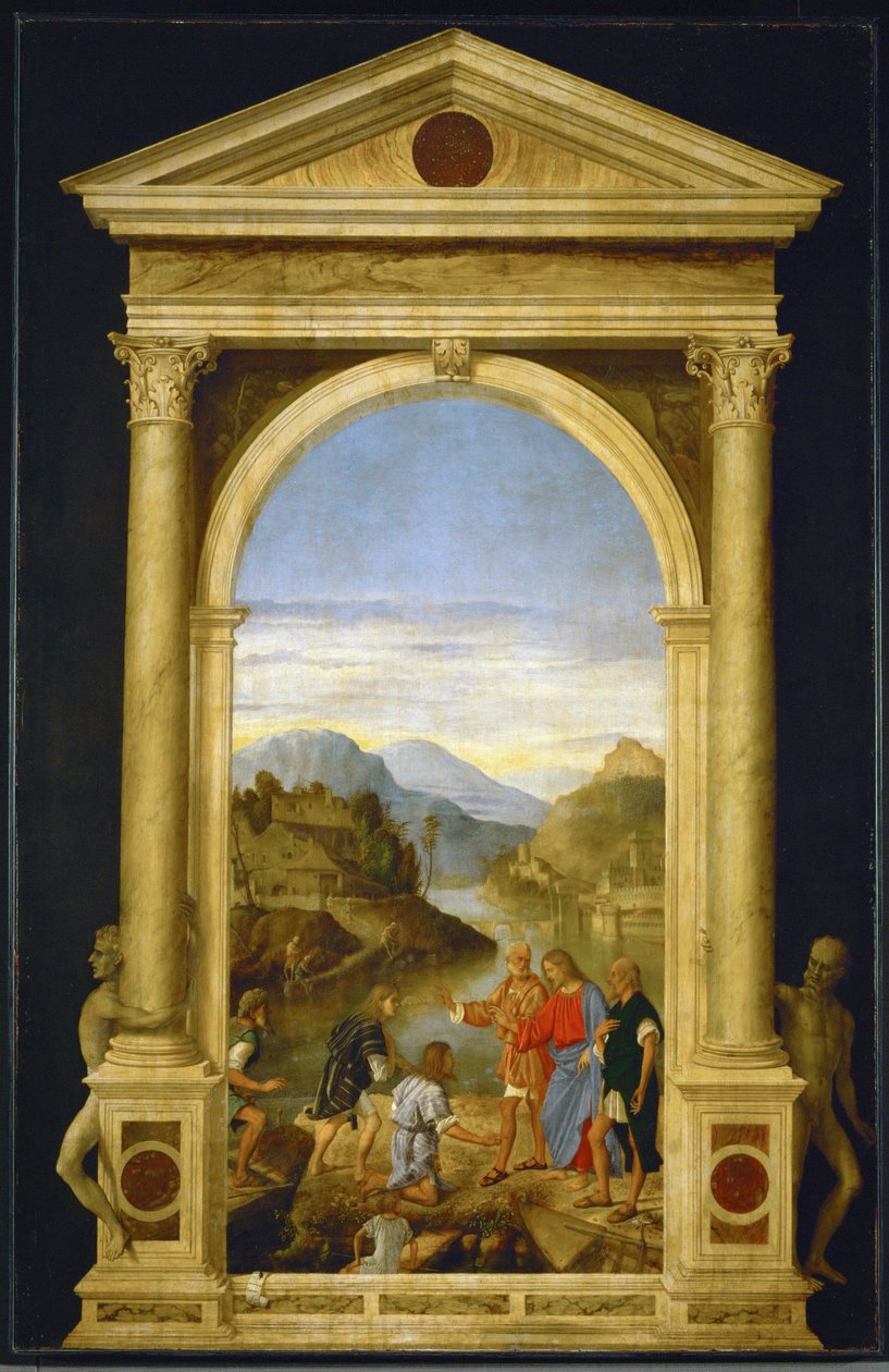 Jesus ruft die Söhne des Zebedäus, Jakobus und Johannes von Marco Basaiti