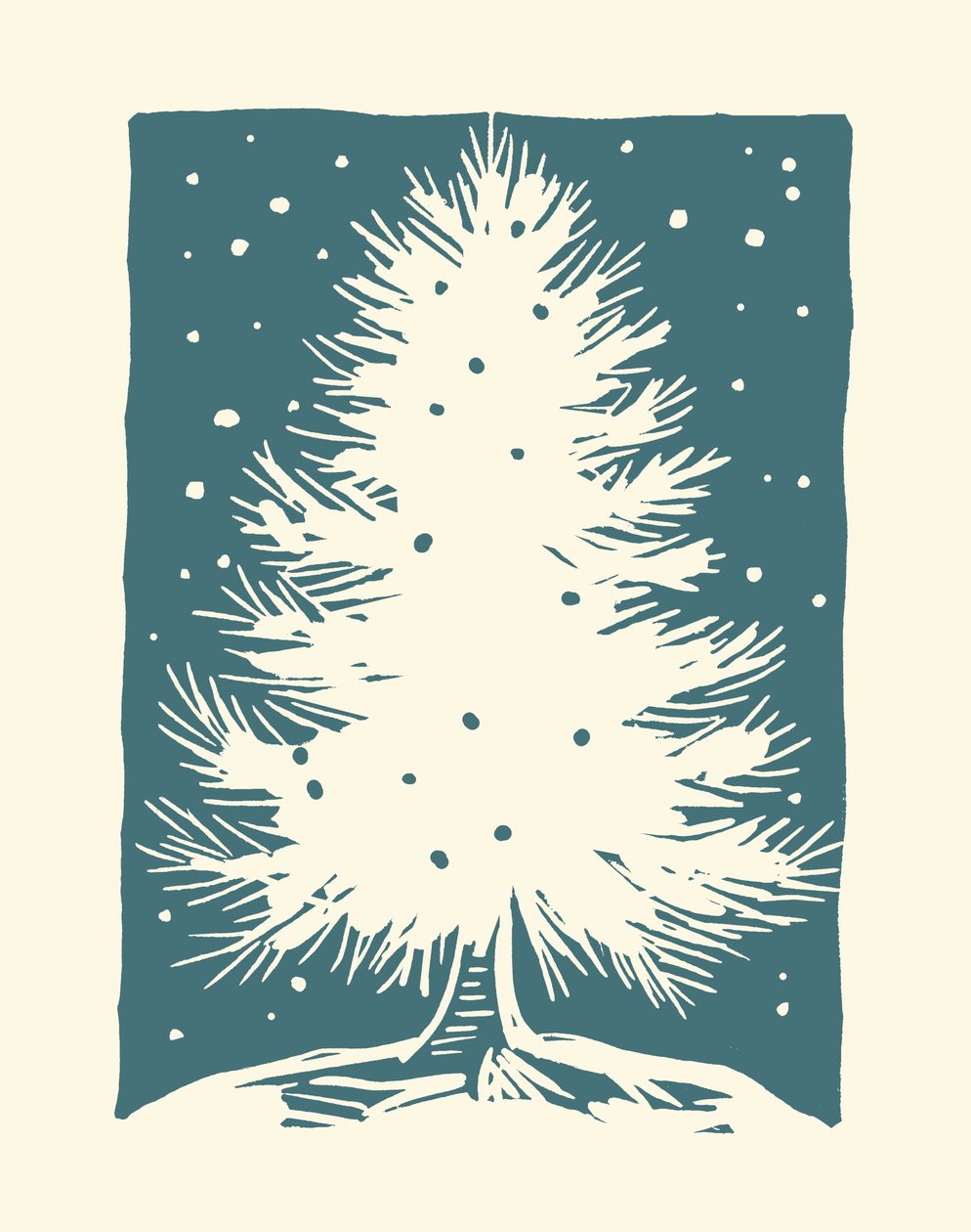 Weißer Weihnachtsbaum von Marco Campedelli