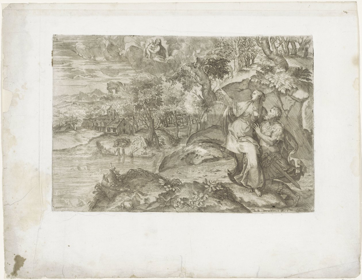 Caesar Augustus und die Tiburtinische Sibylle von Marco dell