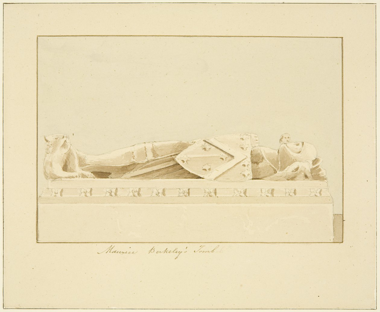 Abbild von Maurice, 7. Earl of Berkeley, in der Kathedrale von Bristol von Marcus H. Homes