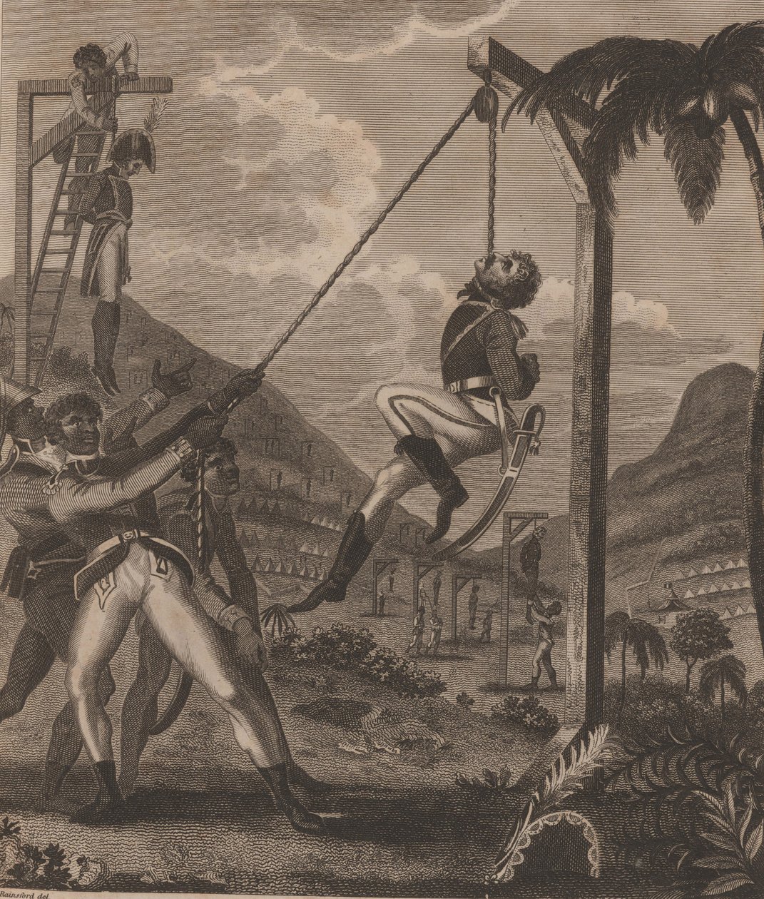 Die haitianische Revolution. Sklavenaufstand in der Nacht vom 21. August 1791, 1805 von Marcus Rainsford