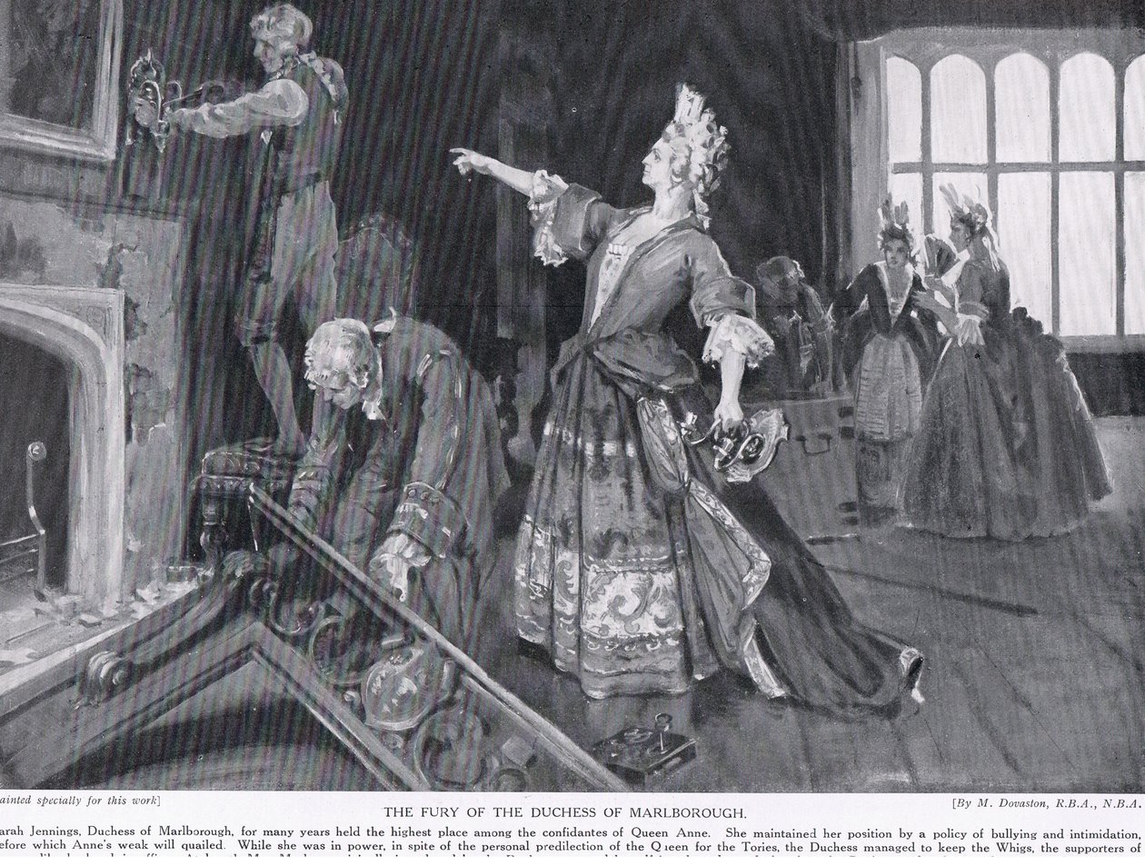 Der Zorn der Herzogin von Marlborough, um 1910 von Margaret Dovaston