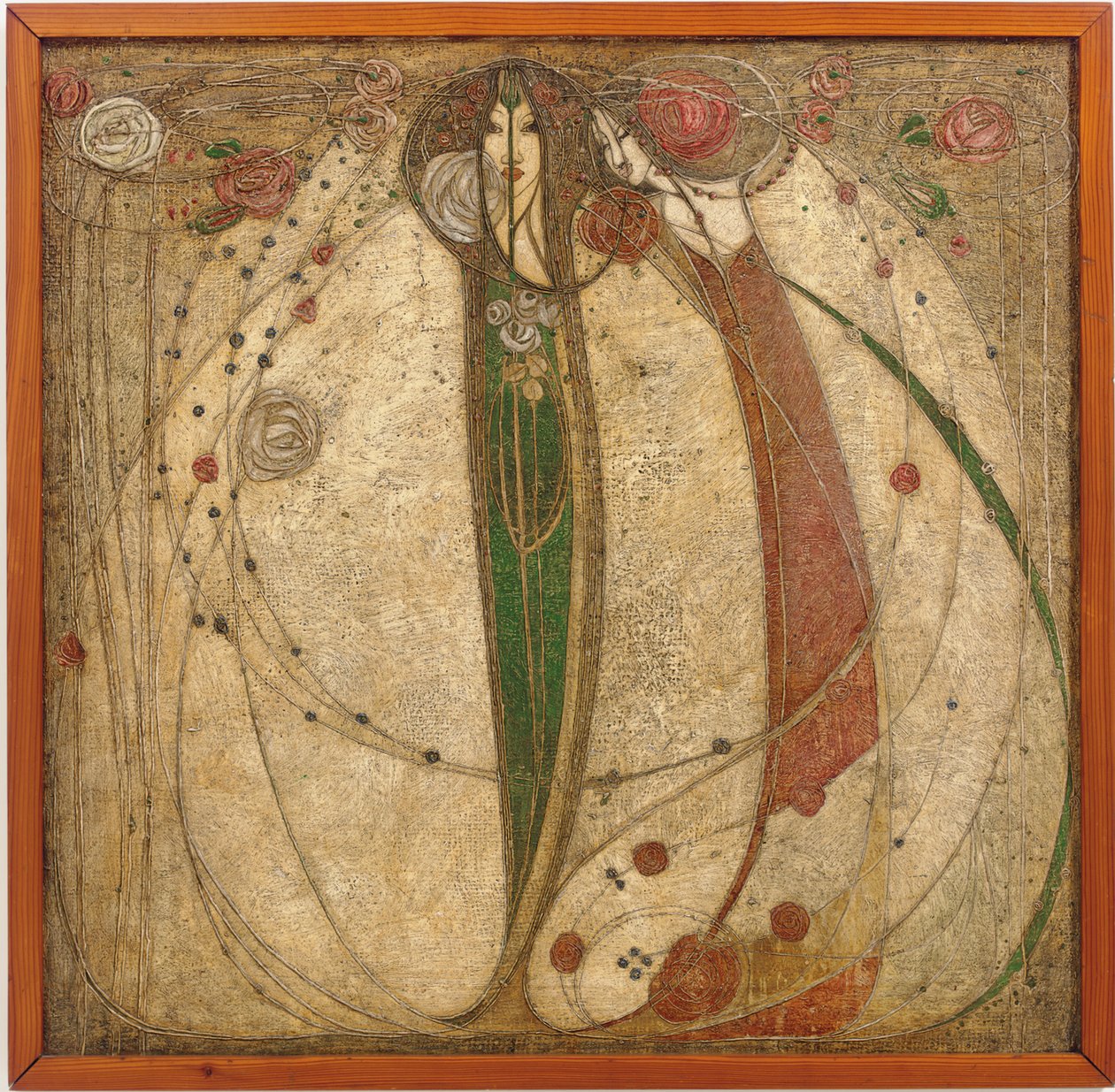 Die weiße Rose und die rote Rose von Margaret MacDonald Mackintosh