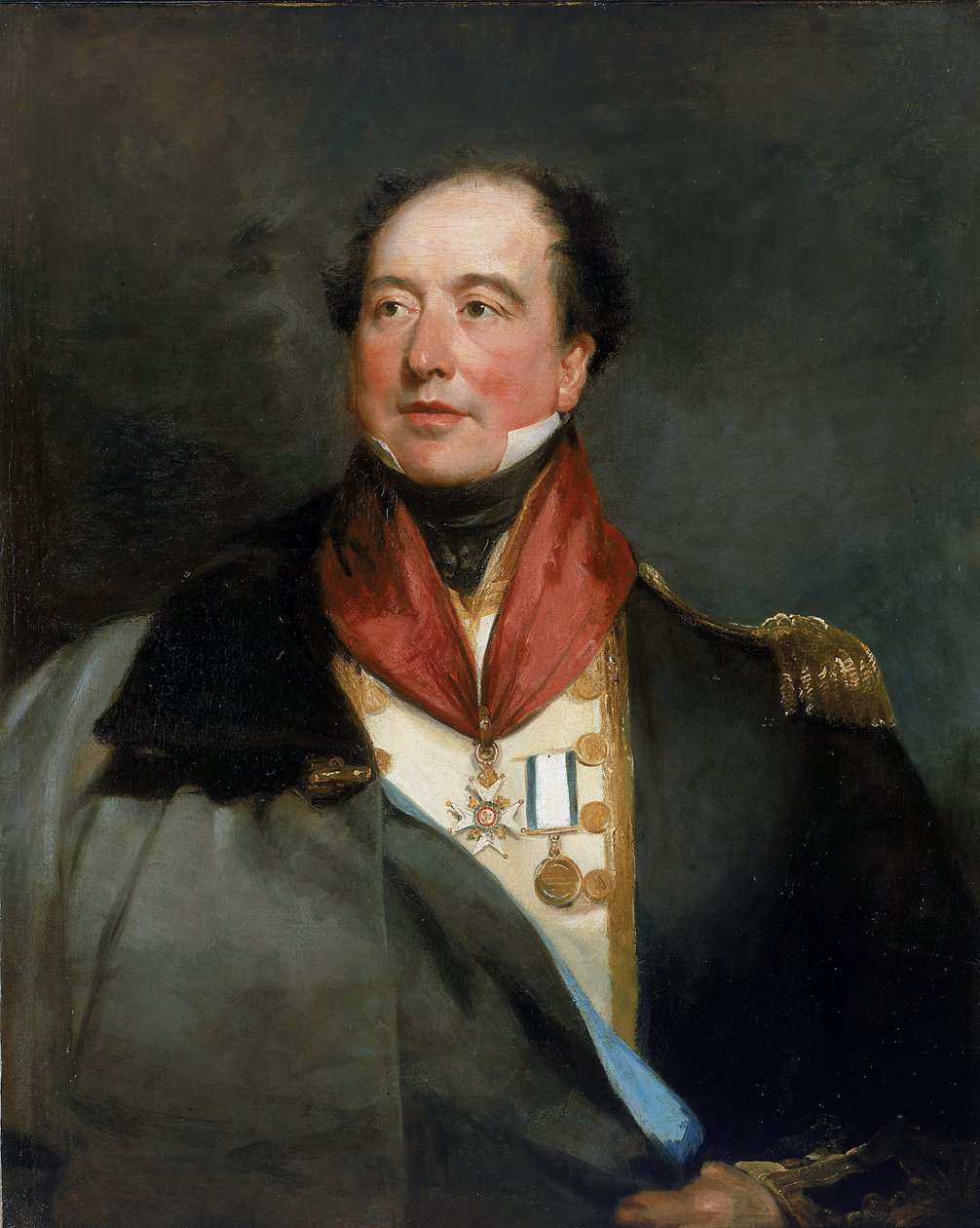 Porträt von Kapitän Sir Christopher Cole (1770-1836) von Margaret Sarah (1793 1872) Carpenter