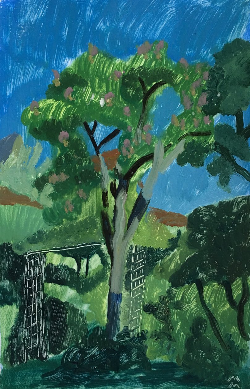 Türkische Landschaft mit Baum von Maria Magenta
