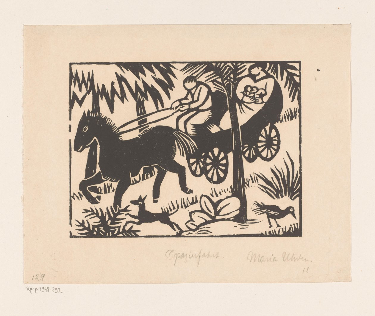 Spazierfahrt von Maria Uhden (signed by artist)