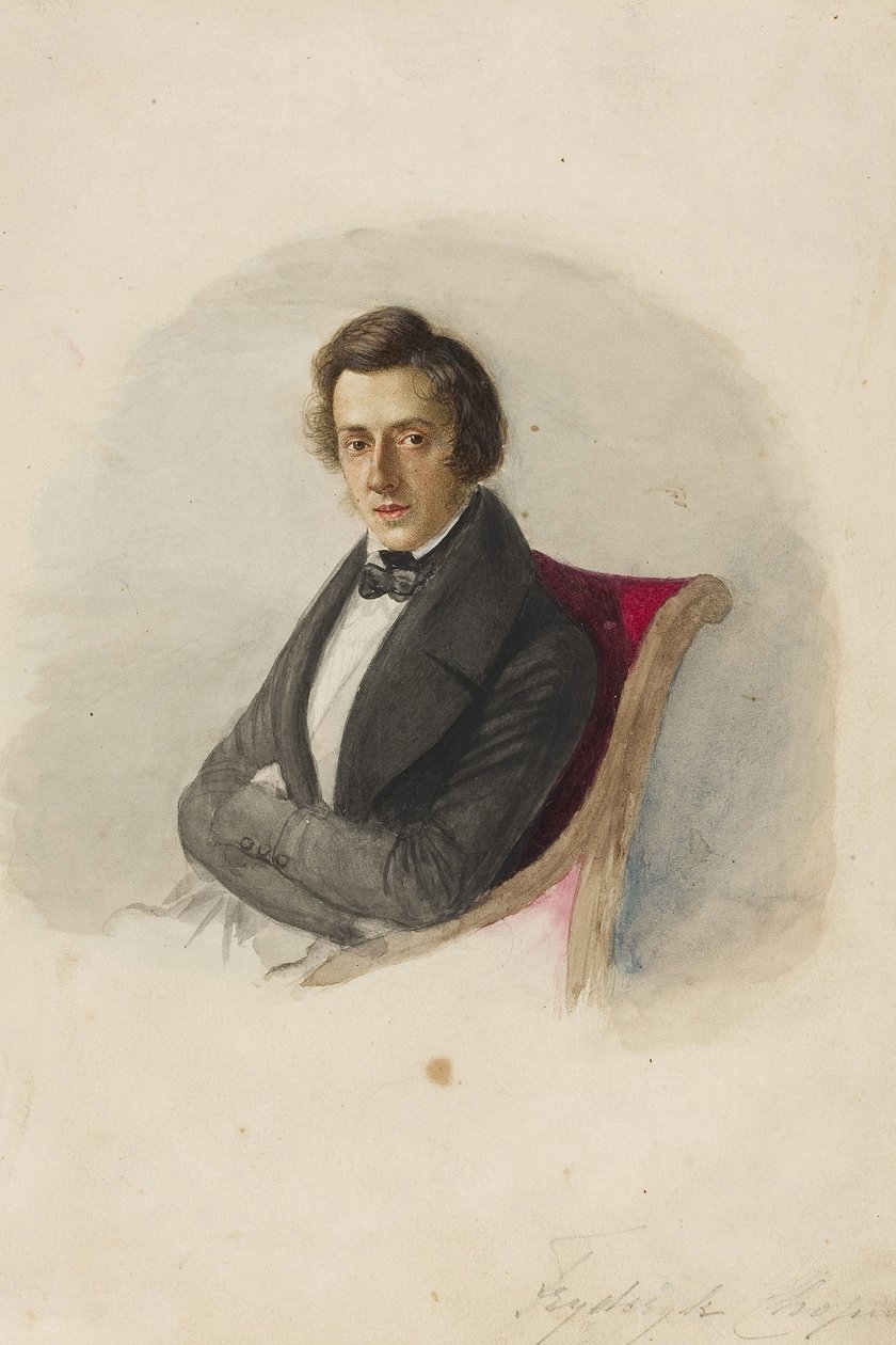 Porträt von Frederic Chopin (1810-1849) von Maria Wodzinska