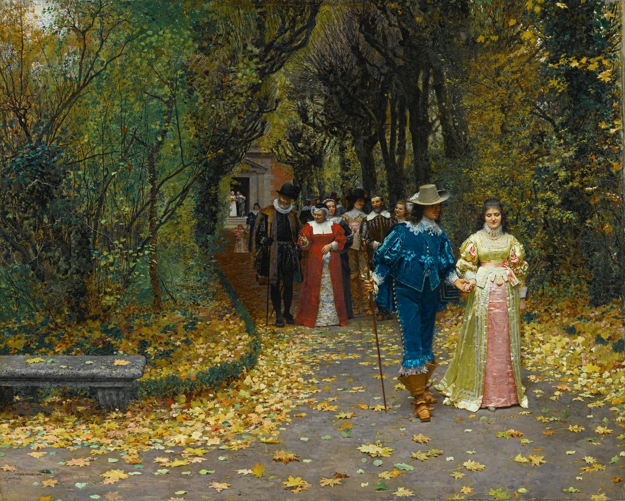 Die Verlobten von Marie Francois Firmin Girard