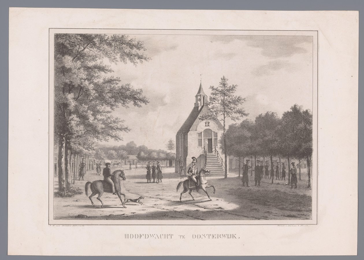 Ansicht der Hauptwache in Oosterwijk von Marinus Adrianus van Straten