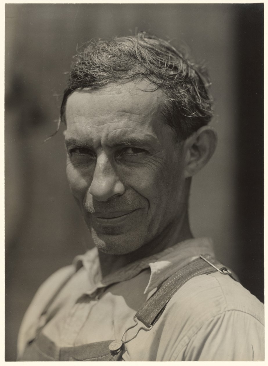 Mulattenarbeiter auf der John Henry Baumwollplantage. Er war talentiert in Handwerk und Weben. Melrose, Louisiana von Marion Post Wolcott