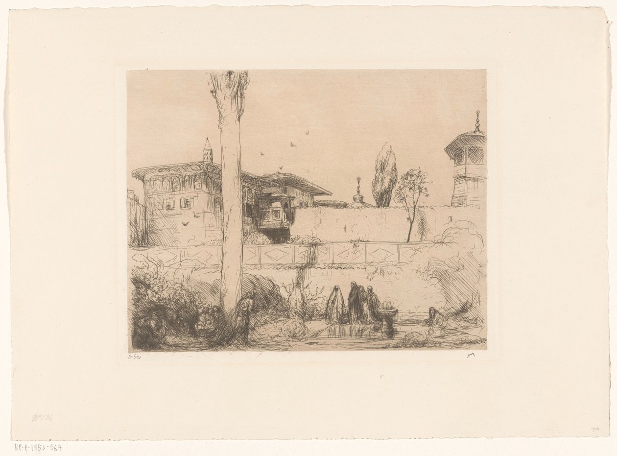 Bachi-Seraï Palast auf der Krim von Marius Bauer (signed by artist)