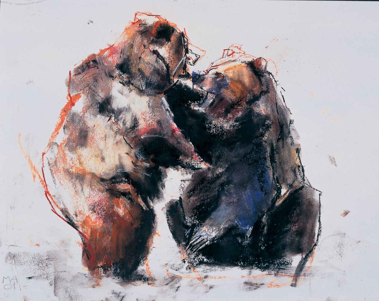 Europäische Braunbären, 2001 von Mark Adlington