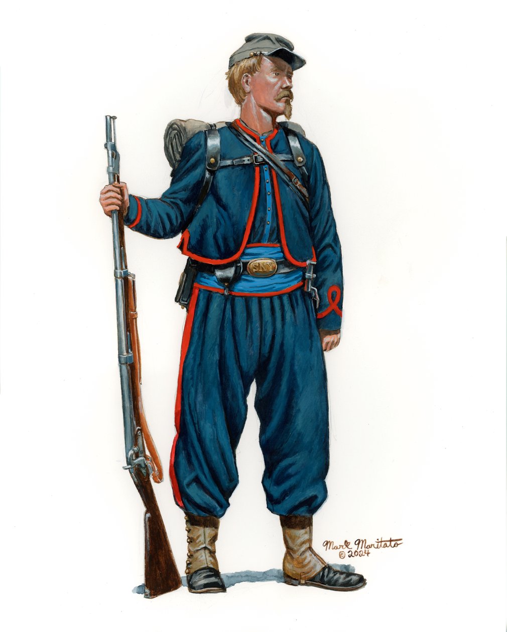 10. New Yorker Infanterie National Zouaves 1. Uniform 1861, 2024 von Mark Maritato