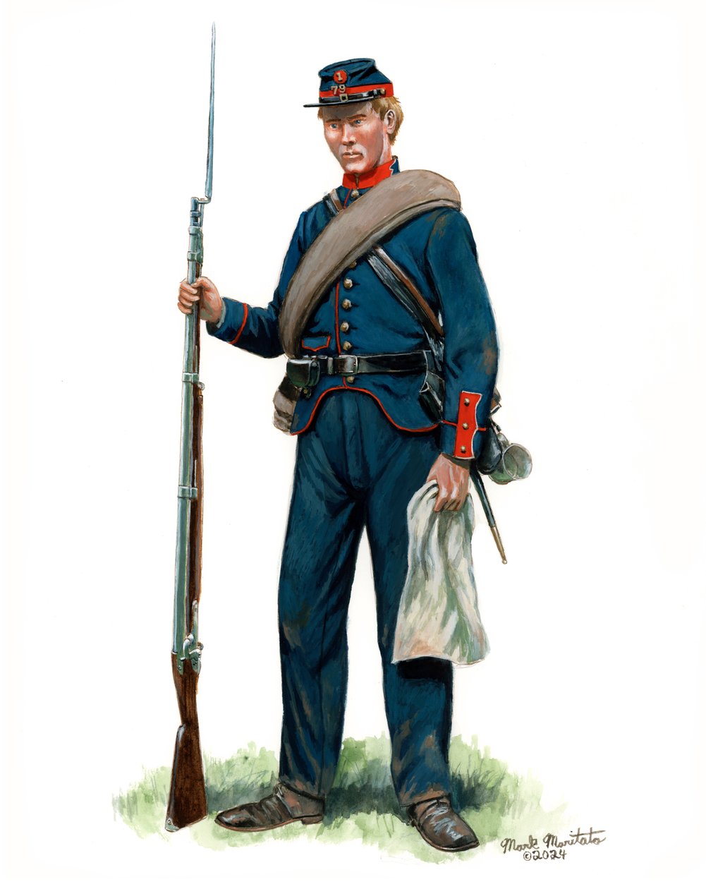 79. New Yorker Staatsmiliz Soldat 1861, 2024 von Mark Maritato