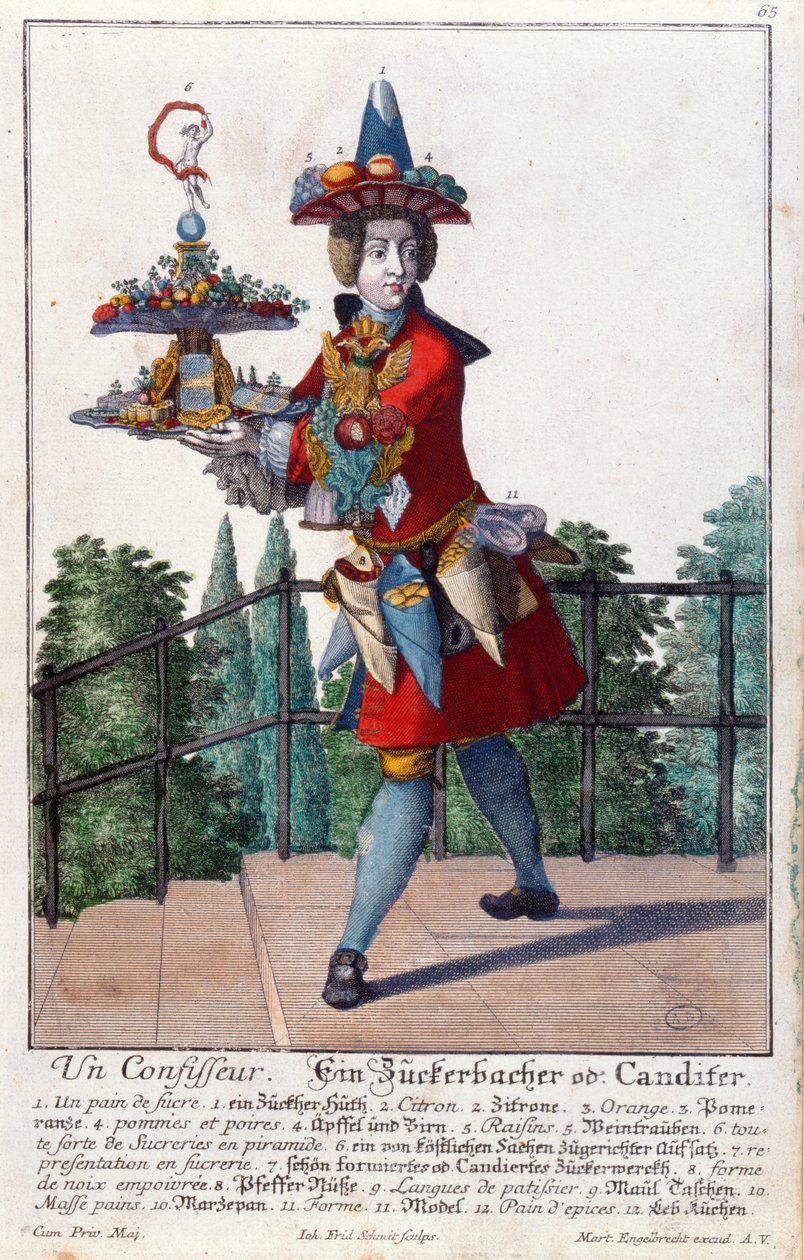 Ein Konditor, ca. 1735 von Martin Engelbrecht