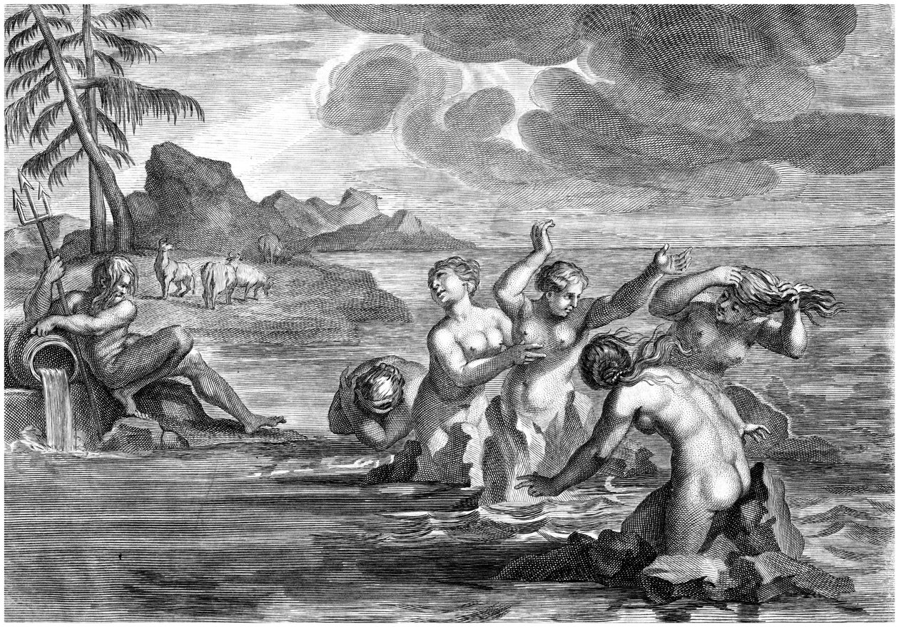 Die Cerastae in Stiere verwandelt und die Propoetiden in Felsen von Martin Bouche