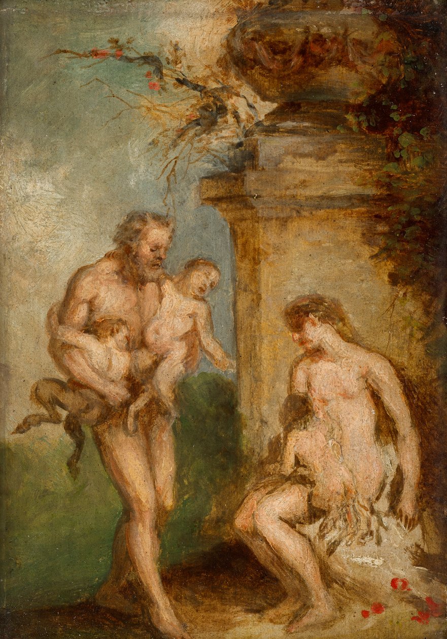 Die Erziehung von Satyrkindern von Martin Johann Schmidt