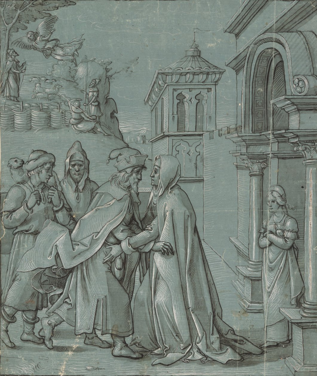 Das Treffen von Joachim und Anna am Goldenen Tor von Martin Schaffner