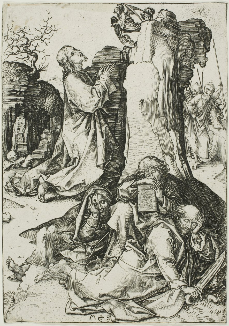 Die Agonie im Garten, aus Die Passion von Martin Schongauer